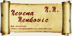 Nevena Menković vizit kartica